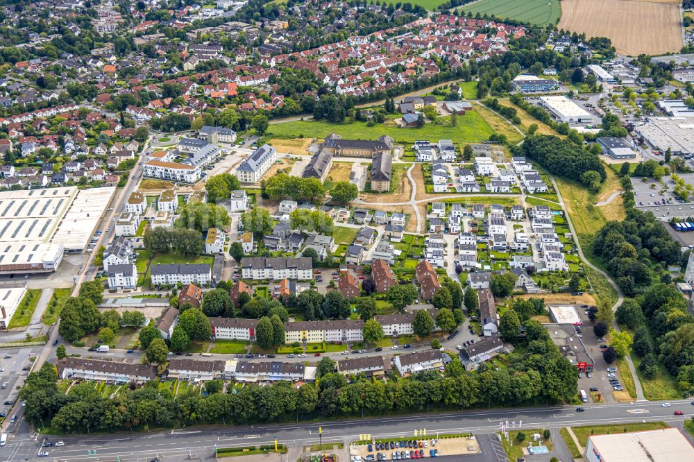 Luftbild Soest - Wohngebiet einer Einfamilienhaus- Siedlung in Soest im Bundesland Nordrhein-Westfalen, Deutschland