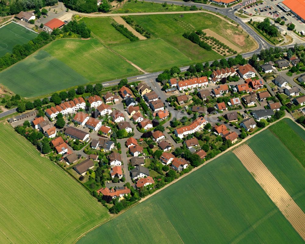 Luftbild Stadecken-Elsheim - Wohngebiet einer Einfamilienhaus- Siedlung in Stadecken-Elsheim im Bundesland Rheinland-Pfalz