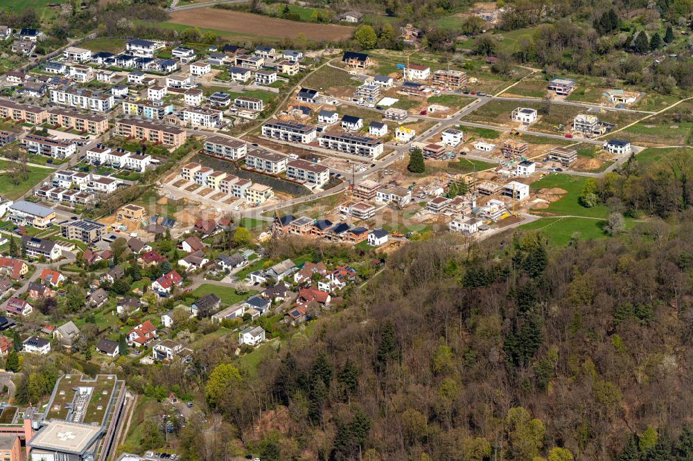 Lahr/Schwarzwald aus der Vogelperspektive: Wohngebiet einer Einfamilienhaus- Siedlung Stadtteil Burkheim in Lahr/Schwarzwald im Bundesland Baden-Württemberg, Deutschland