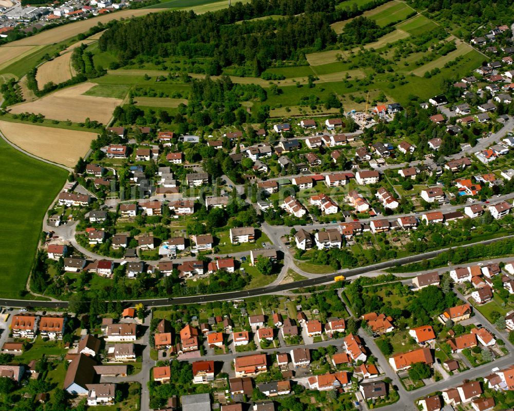 Stammheim von oben - Wohngebiet einer Einfamilienhaus- Siedlung in Stammheim im Bundesland Baden-Württemberg, Deutschland