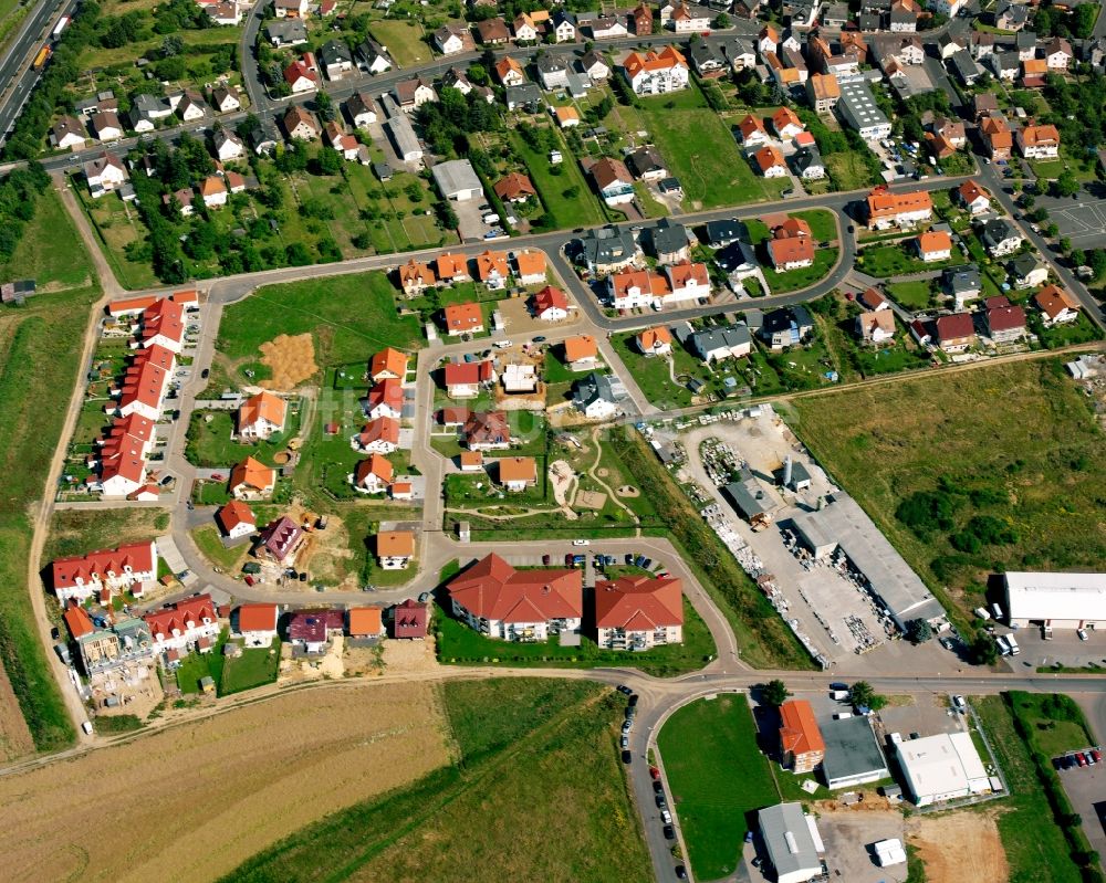 Staufenberg aus der Vogelperspektive: Wohngebiet einer Einfamilienhaus- Siedlung in Staufenberg im Bundesland Hessen, Deutschland