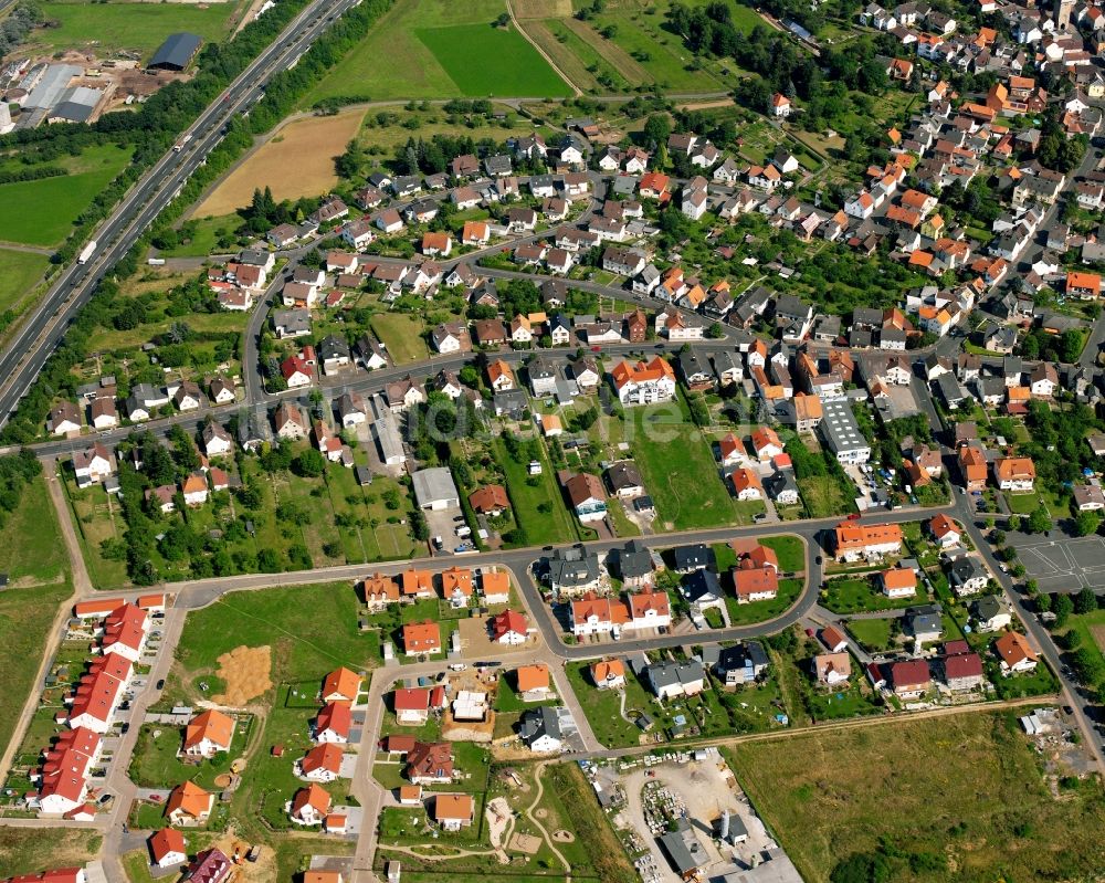 Luftbild Staufenberg - Wohngebiet einer Einfamilienhaus- Siedlung in Staufenberg im Bundesland Hessen, Deutschland