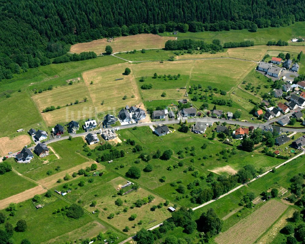 Luftaufnahme Steinbach - Wohngebiet einer Einfamilienhaus- Siedlung in Steinbach im Bundesland Hessen, Deutschland