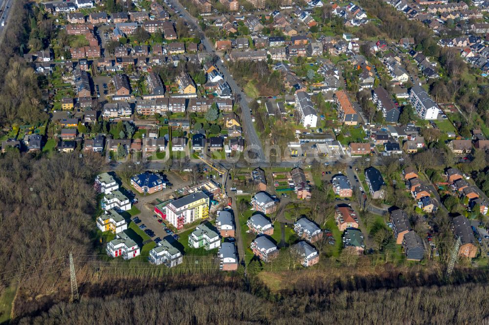 Luftaufnahme Sterkrade-Nord - Wohngebiet einer Einfamilienhaus- Siedlung in Sterkrade-Nord im Bundesland Nordrhein-Westfalen, Deutschland