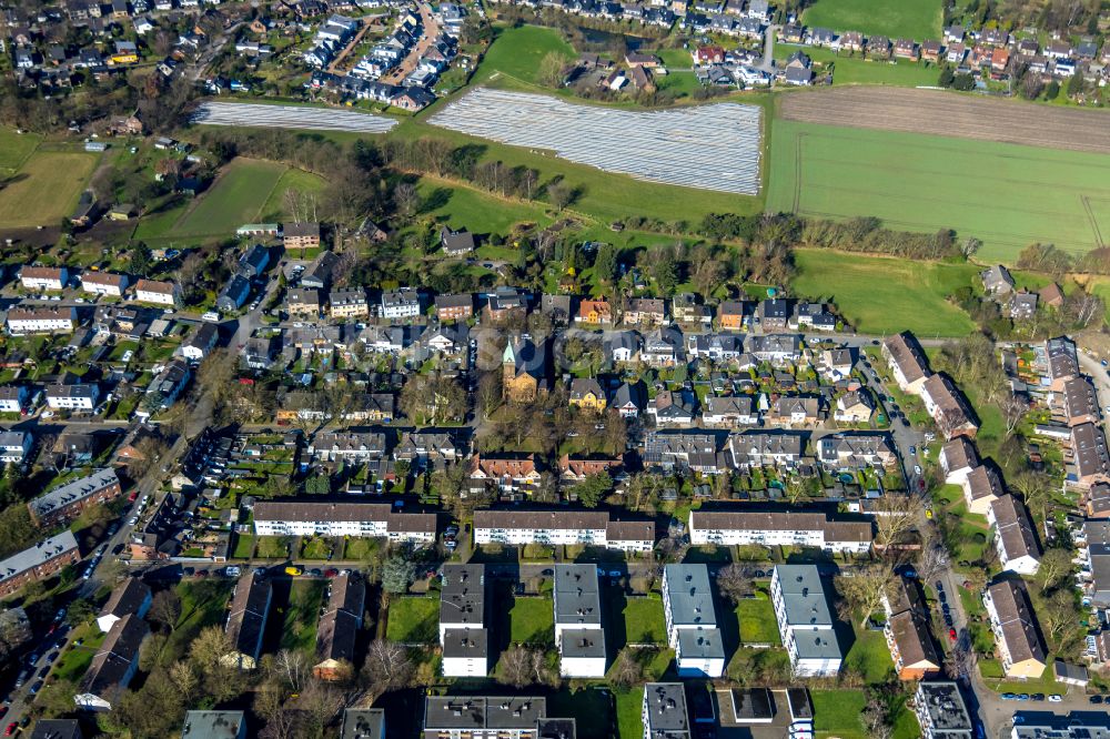 Luftbild Sterkrade-Nord - Wohngebiet einer Einfamilienhaus- Siedlung in Sterkrade-Nord im Bundesland Nordrhein-Westfalen, Deutschland