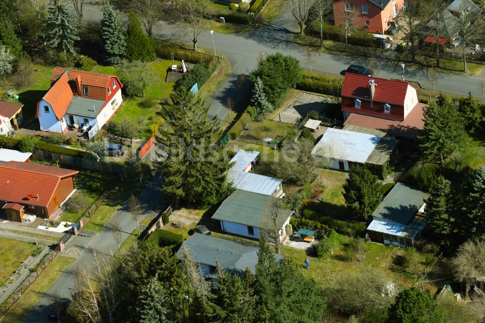 Luftbild Gorinsee - Wohngebiet einer Einfamilienhaus- Siedlung Str. zum See - Ahornweg in Gorinsee im Bundesland Brandenburg, Deutschland