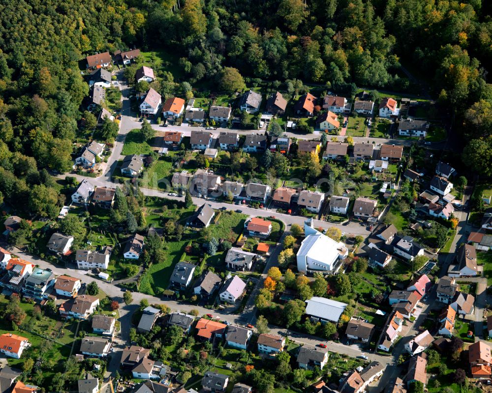 Luftbild Sulzbach - Wohngebiet einer Einfamilienhaus- Siedlung in Sulzbach im Bundesland Baden-Württemberg, Deutschland