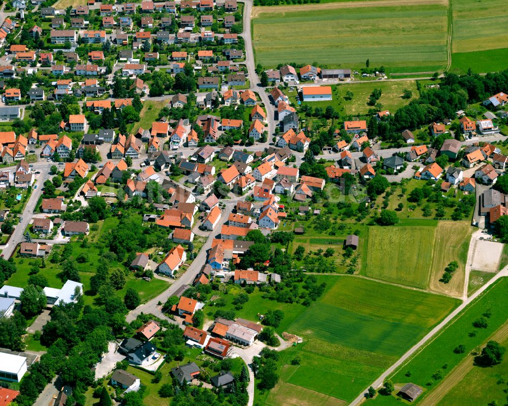 Talheim aus der Vogelperspektive: Wohngebiet einer Einfamilienhaus- Siedlung in Talheim im Bundesland Baden-Württemberg, Deutschland