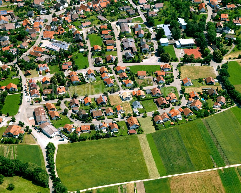 Talheim von oben - Wohngebiet einer Einfamilienhaus- Siedlung in Talheim im Bundesland Baden-Württemberg, Deutschland