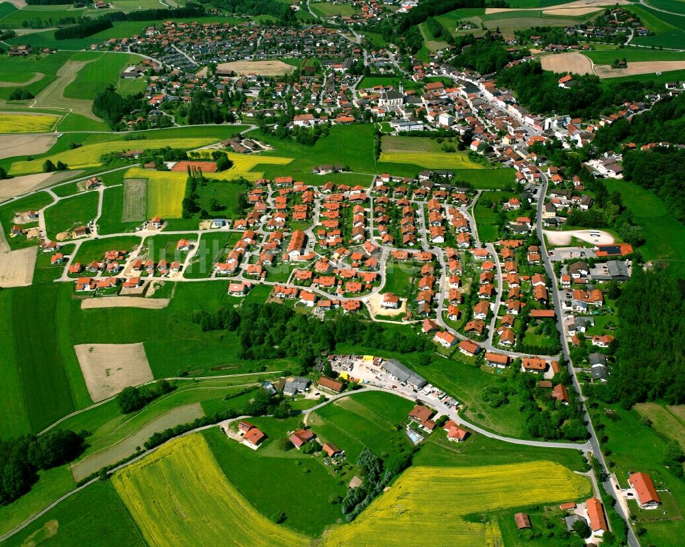 Luftbild Tann - Wohngebiet einer Einfamilienhaus- Siedlung in Tann im Bundesland Bayern, Deutschland