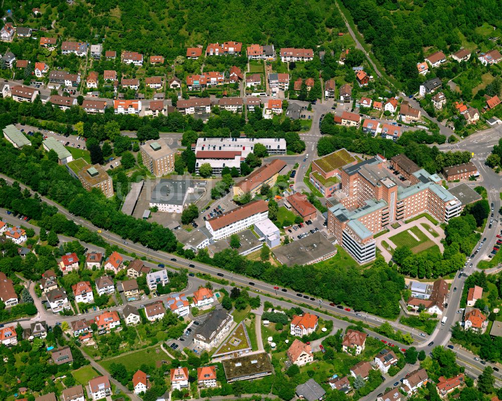 Tübingen aus der Vogelperspektive: Wohngebiet einer Einfamilienhaus- Siedlung in Tübingen im Bundesland Baden-Württemberg, Deutschland