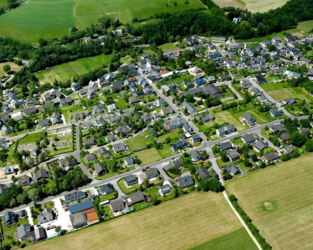 Luftbild Tiefenbach - Wohngebiet einer Einfamilienhaus- Siedlung in Tiefenbach im Bundesland Rheinland-Pfalz, Deutschland