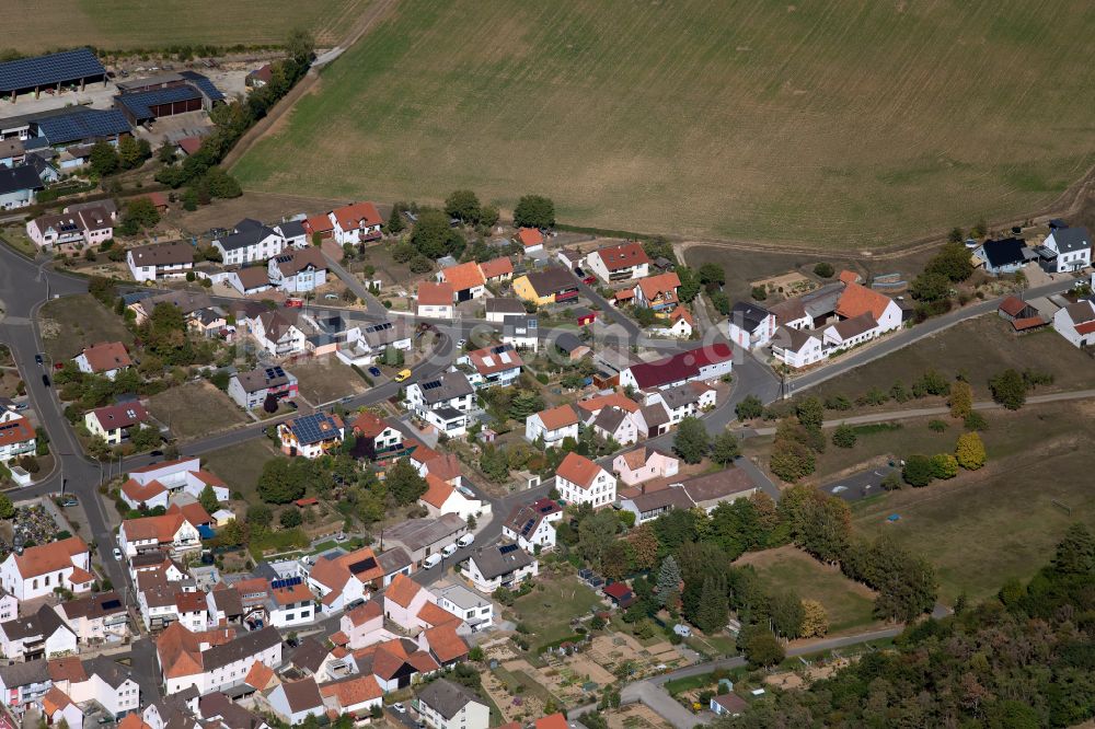 Luftaufnahme Tiefenthal - Wohngebiet einer Einfamilienhaus- Siedlung in Tiefenthal im Bundesland Bayern, Deutschland