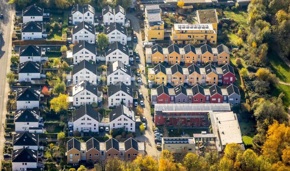 Luftaufnahme Tremonia - Wohngebiet einer Einfamilienhaus- Siedlung in Tremonia im Bundesland Nordrhein-Westfalen, Deutschland