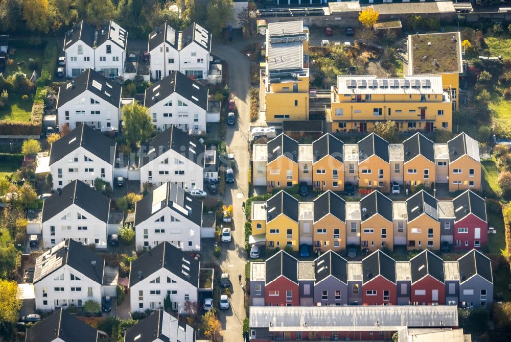 Tremonia von oben - Wohngebiet einer Einfamilienhaus- Siedlung in Tremonia im Bundesland Nordrhein-Westfalen, Deutschland