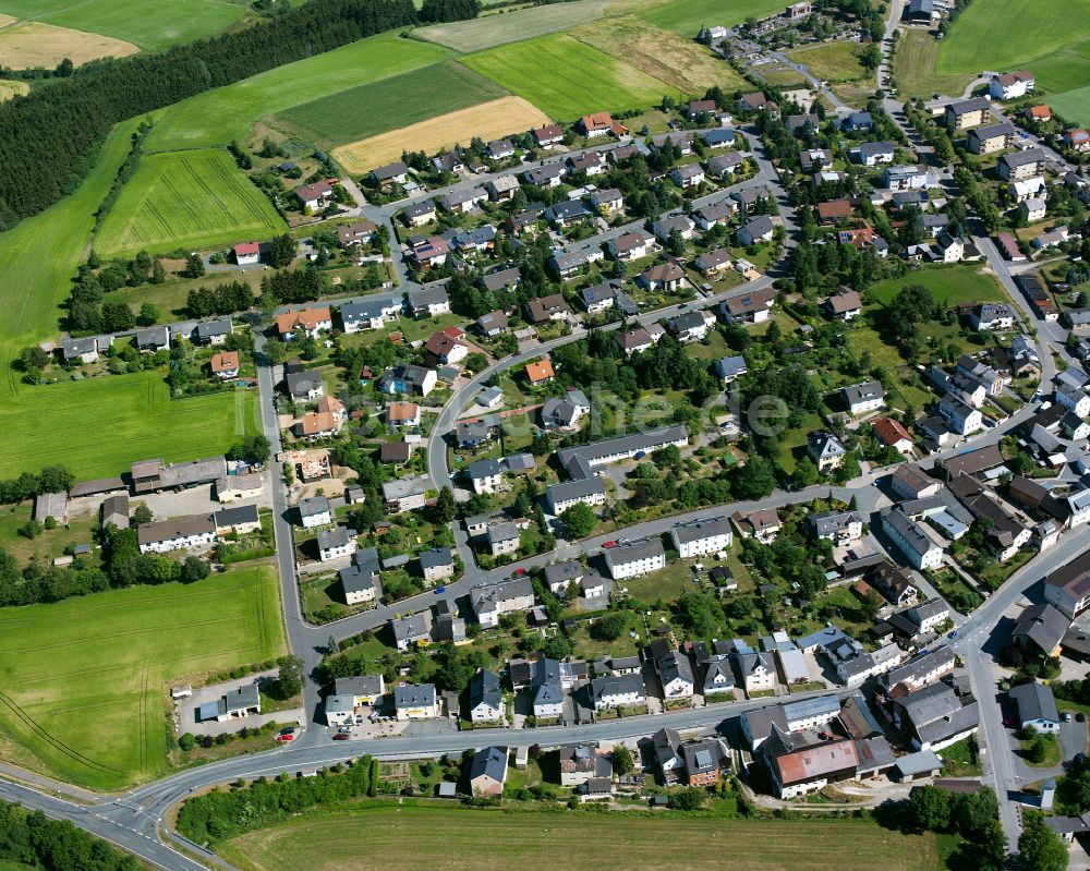 Luftbild Trogen - Wohngebiet einer Einfamilienhaus- Siedlung in Trogen im Bundesland Bayern, Deutschland