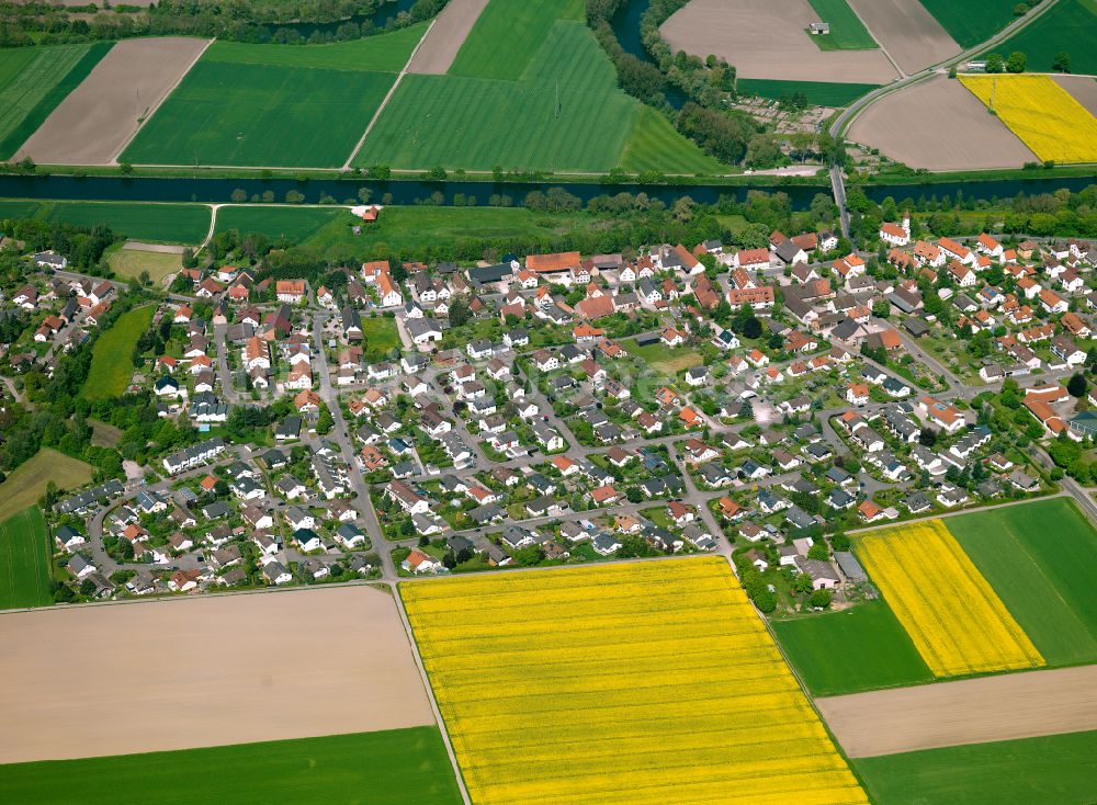 Ulm von oben - Wohngebiet einer Einfamilienhaus- Siedlung in Ulm im Bundesland Baden-Württemberg, Deutschland