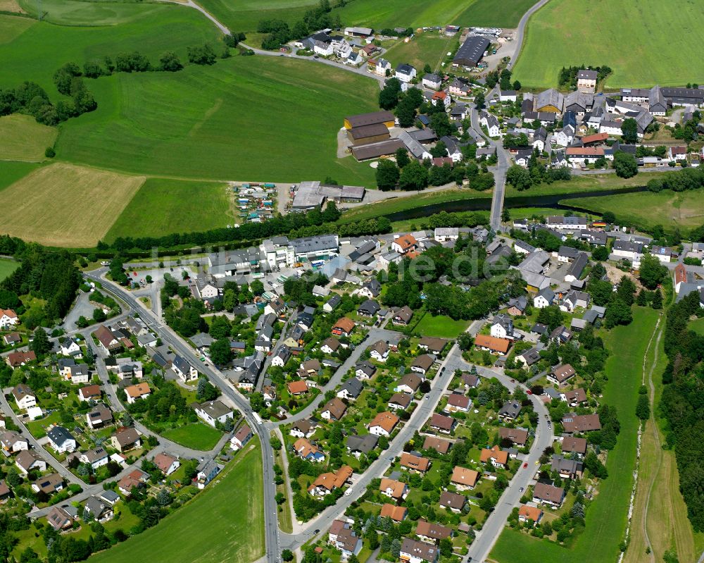 Luftaufnahme Unterkotzau - Wohngebiet einer Einfamilienhaus- Siedlung in Unterkotzau im Bundesland Bayern, Deutschland