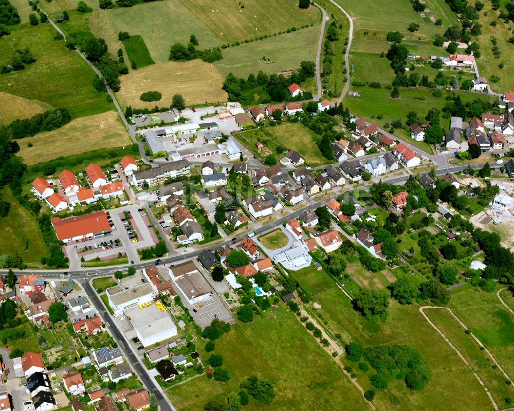 Luftbild Völkersbach - Wohngebiet einer Einfamilienhaus- Siedlung in Völkersbach im Bundesland Baden-Württemberg, Deutschland