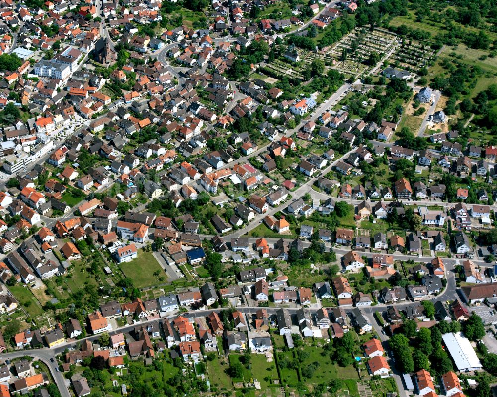 Völkersbach aus der Vogelperspektive: Wohngebiet einer Einfamilienhaus- Siedlung in Völkersbach im Bundesland Baden-Württemberg, Deutschland