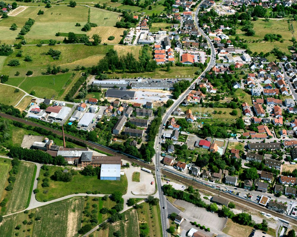 Völkersbach von oben - Wohngebiet einer Einfamilienhaus- Siedlung in Völkersbach im Bundesland Baden-Württemberg, Deutschland