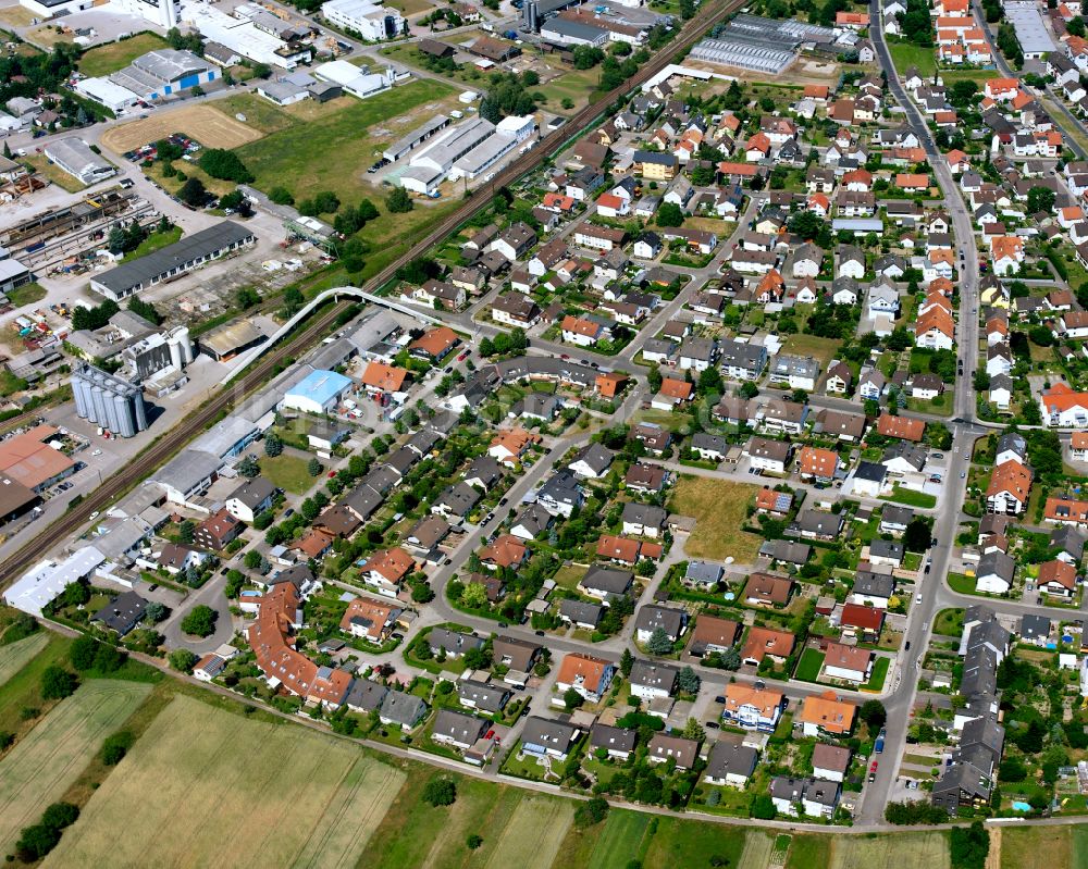 Völkersbach aus der Vogelperspektive: Wohngebiet einer Einfamilienhaus- Siedlung in Völkersbach im Bundesland Baden-Württemberg, Deutschland