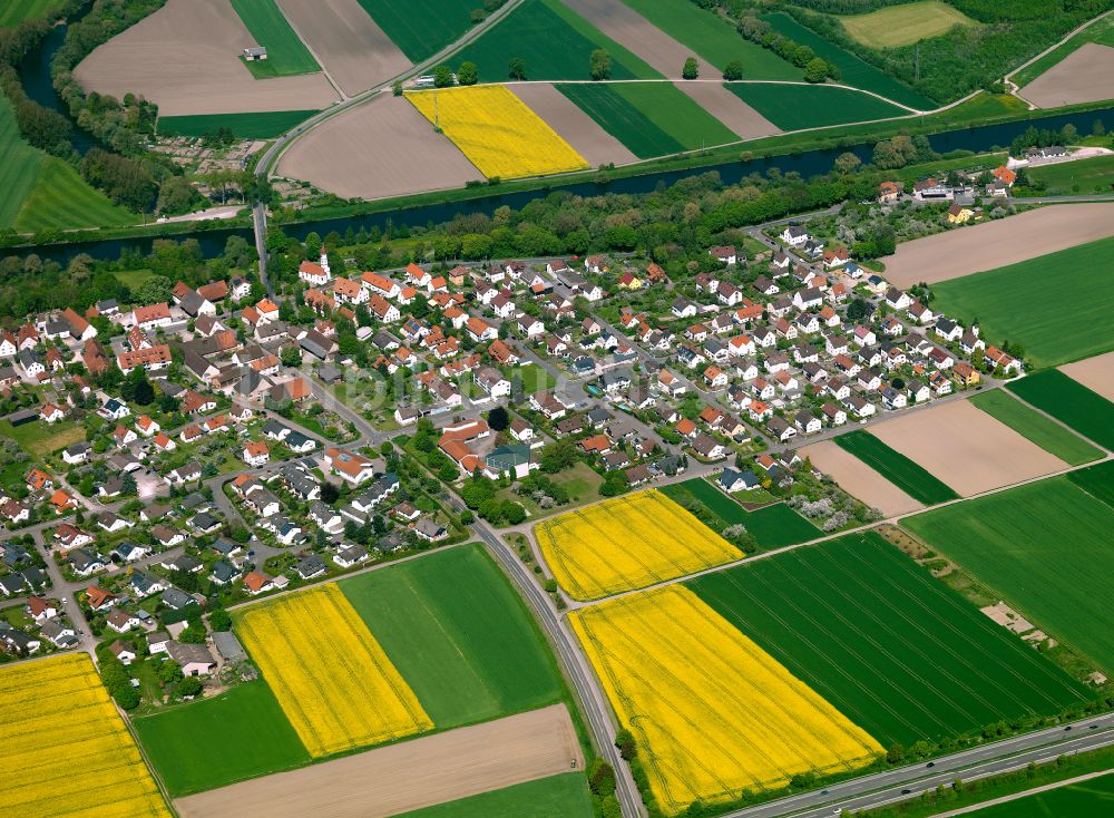 Luftaufnahme Wiblingen - Wohngebiet einer Einfamilienhaus- Siedlung in Wiblingen im Bundesland Baden-Württemberg, Deutschland