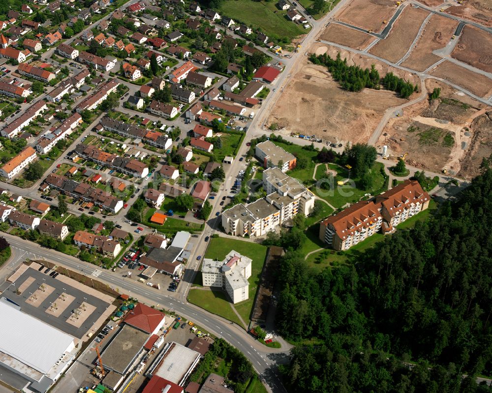 Luftbild Wimberg - Wohngebiet einer Einfamilienhaus- Siedlung in Wimberg im Bundesland Baden-Württemberg, Deutschland