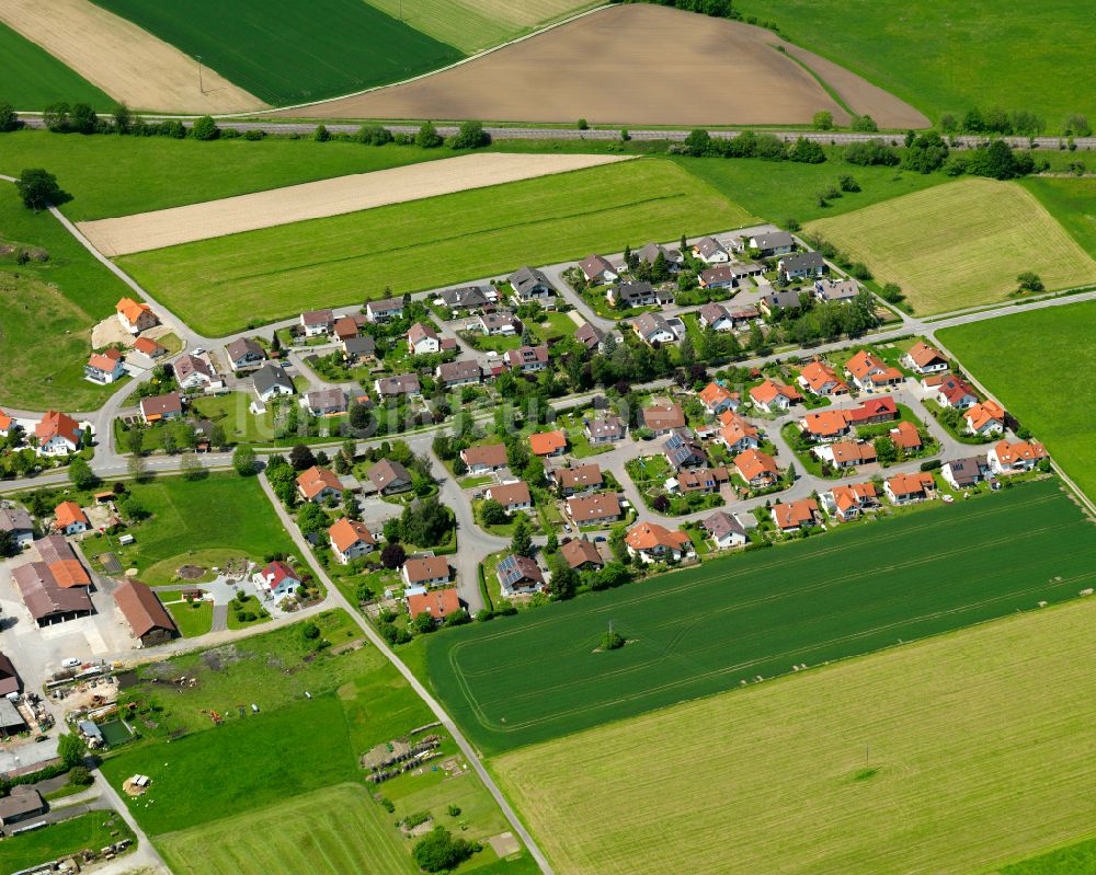 Winterstettenstadt aus der Vogelperspektive: Wohngebiet einer Einfamilienhaus- Siedlung in Winterstettenstadt im Bundesland Baden-Württemberg, Deutschland