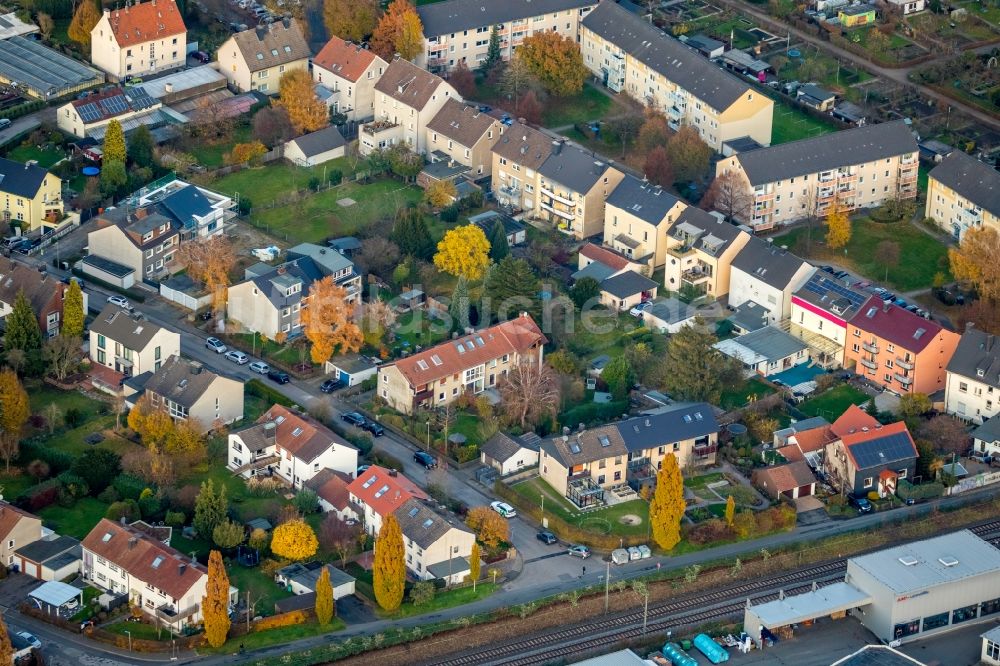 Luftbild Witten - Wohngebiet einer Einfamilienhaus- Siedlung Ziegelstraße Dirschauer Straße- in Witten im Bundesland Nordrhein-Westfalen, Deutschland