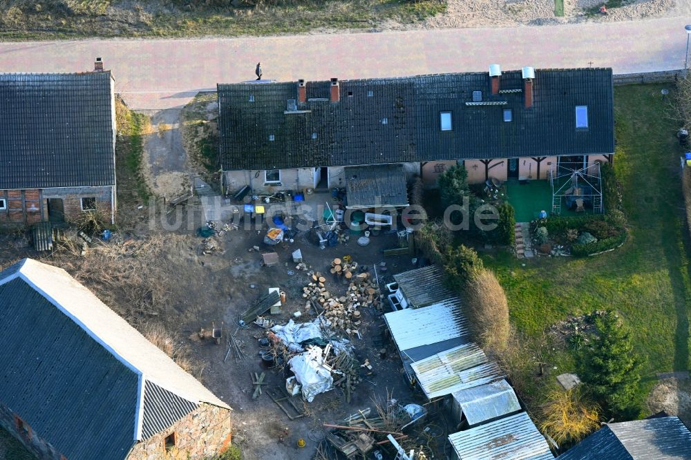 Luftbild Groß Daberkow - Wohngebiet einer Einfamilienhaus- Siedlung Zum Pastorhaus in Groß Daberkow im Bundesland Mecklenburg-Vorpommern, Deutschland