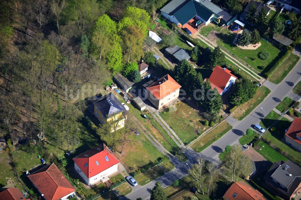 Luftbild Falkensee - Wohngebiet mit Einfamilienhäusern an der Mannheimer Straße in Falkensee im Bundesland Brandenburg