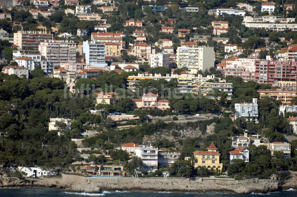 Luftaufnahme Cap-d' Ail - Wohngebiet entlang der Avenue Raymond Gramaglia in Cap-d' Ail