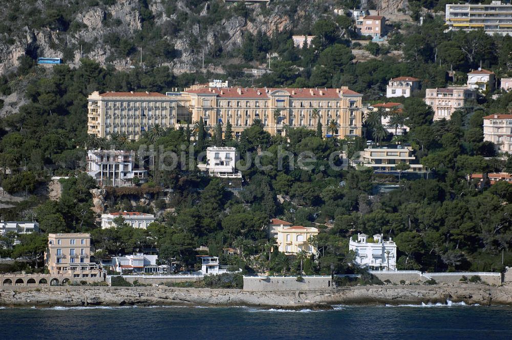 Cap-d' Ail aus der Vogelperspektive: Wohngebiet entlang des Boulevard Francois de May in Cap-d' Ail