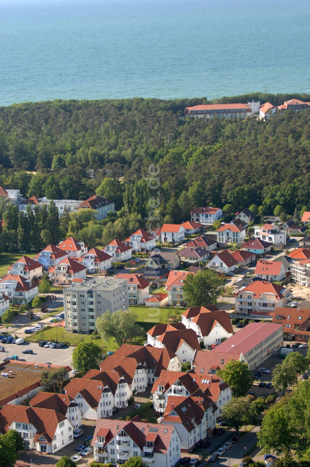 Graal-Müritz von oben - Wohngebiet Eselswiese im Ostseeheilbad Graal-Müritz