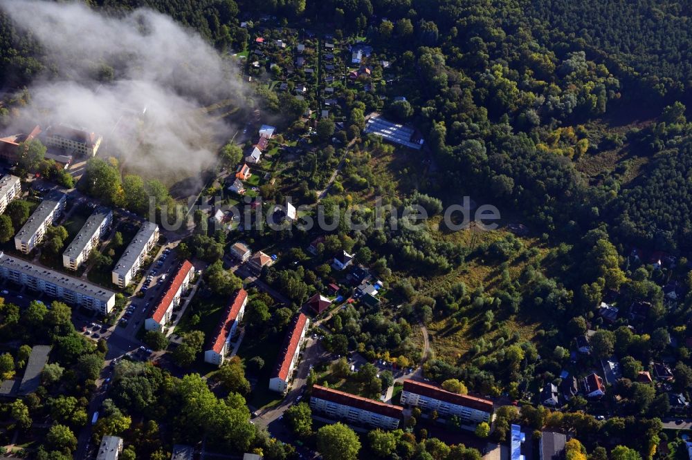 Berlin Köpenick aus der Vogelperspektive: Wohngebiet am Feldblumenweg - Grüne Trift am Stadtrand des Stadtteiles Köpenick in Berlin