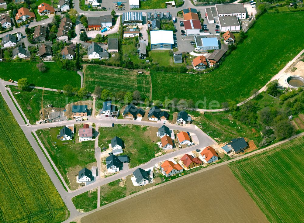 Beimerstetten aus der Vogelperspektive: Wohngebiet am Feldrand in Beimerstetten im Bundesland Baden-Württemberg, Deutschland