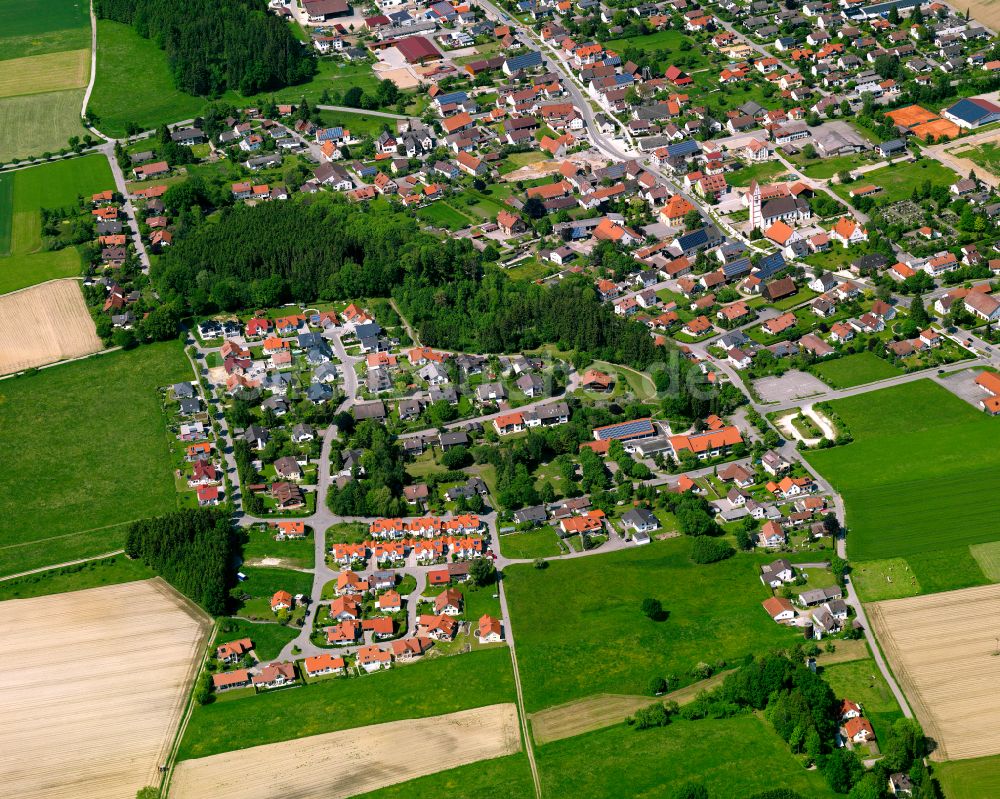 Berkheim von oben - Wohngebiet am Feldrand in Berkheim im Bundesland Baden-Württemberg, Deutschland