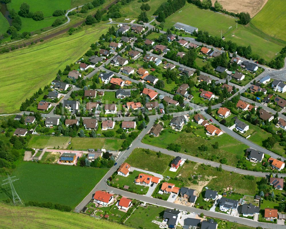 Döhlau aus der Vogelperspektive: Wohngebiet am Feldrand in Döhlau im Bundesland Bayern, Deutschland