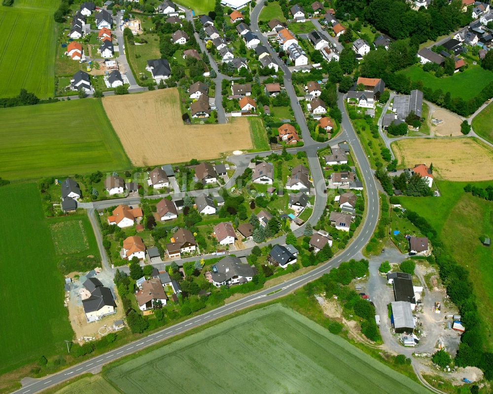 Luftaufnahme Döhlau - Wohngebiet am Feldrand in Döhlau im Bundesland Bayern, Deutschland