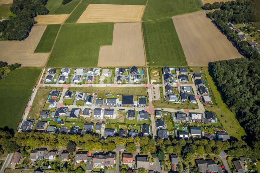 Luftbild Dorsten - Wohngebiet am Feldrand in Dorsten im Bundesland Nordrhein-Westfalen, Deutschland