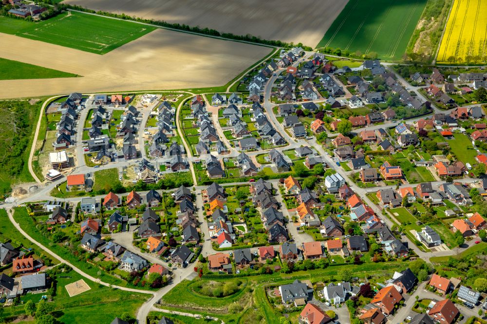 Luftbild Drensteinfurt - Wohngebiet am Feldrand in Drensteinfurt im Bundesland Nordrhein-Westfalen, Deutschland