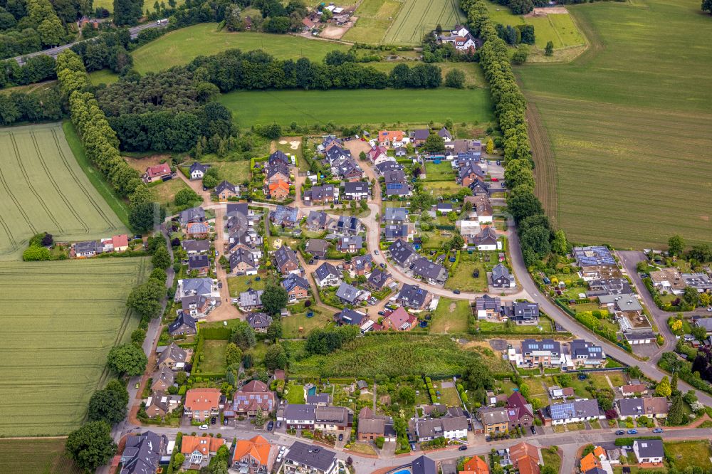 Luftaufnahme Haltern am See - Wohngebiet am Feldrand in Haltern am See im Bundesland Nordrhein-Westfalen, Deutschland