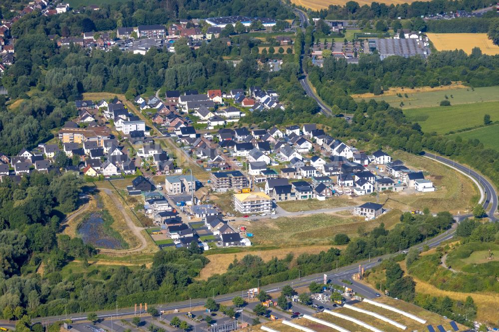 Hamm aus der Vogelperspektive: Wohngebiet am Feldrand in Hamm im Bundesland Nordrhein-Westfalen, Deutschland