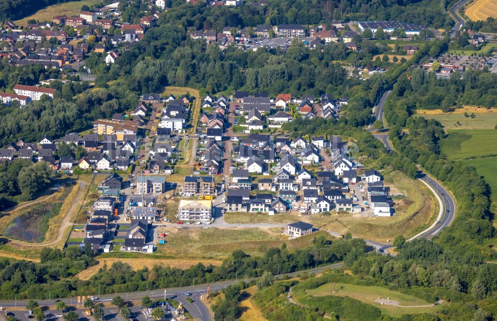 Luftaufnahme Hamm - Wohngebiet am Feldrand in Hamm im Bundesland Nordrhein-Westfalen, Deutschland