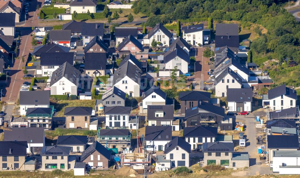 Hamm von oben - Wohngebiet am Feldrand in Hamm im Bundesland Nordrhein-Westfalen, Deutschland