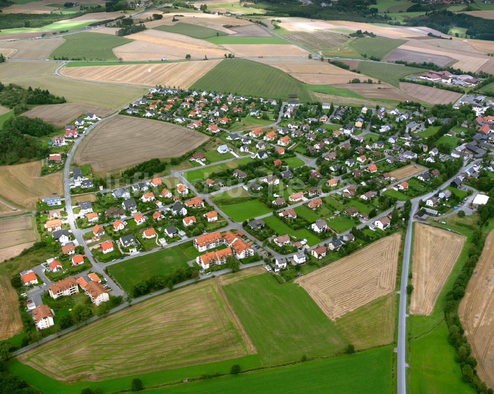 Luftaufnahme Köditz - Wohngebiet am Feldrand in Köditz im Bundesland Bayern, Deutschland