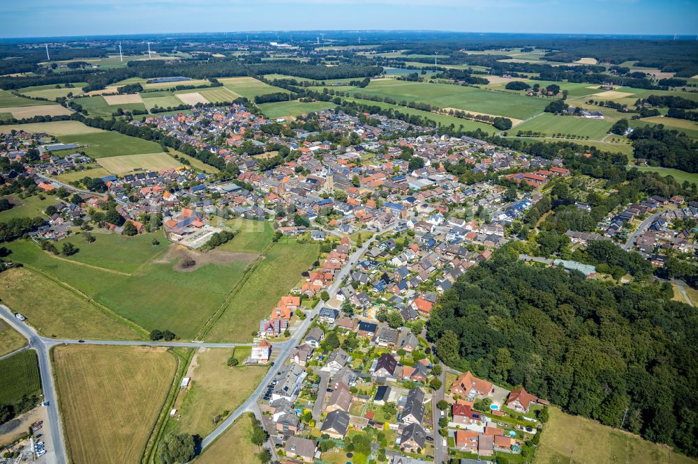 Luftbild Lembeck - Wohngebiet am Feldrand in Lembeck im Bundesland Nordrhein-Westfalen, Deutschland