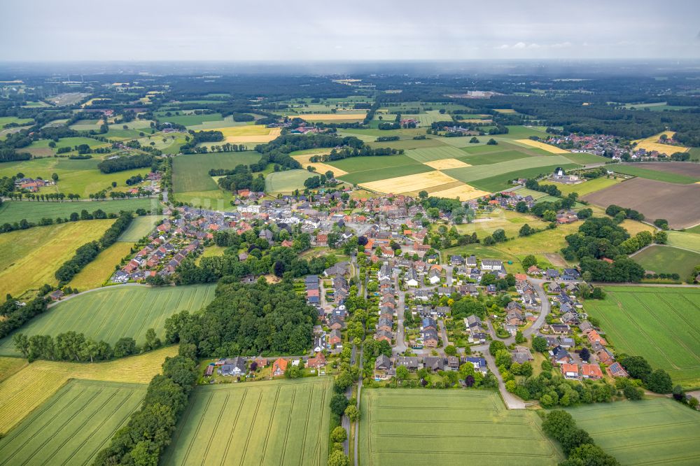 Luftbild Lippramsdorf - Wohngebiet am Feldrand in Lippramsdorf im Bundesland Nordrhein-Westfalen, Deutschland