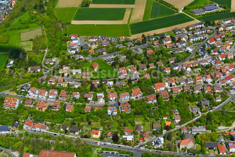 Luftbild Marktbreit - Wohngebiet am Feldrand in Marktbreit im Bundesland Bayern, Deutschland